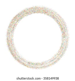 Colorful explosion of confetti. Grainy abstract  colorful texture isolated on a white background. Flat design element. Vector illustration,eps 10.