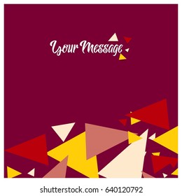 Colorful explosion of confetti. Grainy abstract multicolored texture isolated on red background. Flat design element. Vector illustration