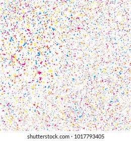 Colorful explosion of confetti  isolated on white  background. Vector illustration,eps 10.