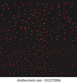 Colorful explosion of confetti. Vector illustration. Grainy abstract multicolored texture. Flat design element. Decoration for party, birthday celebrate, anniversary or event, festive.