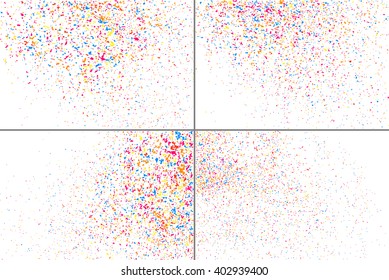 Colorful explosion of confetti. Vector illustration,eps 10.