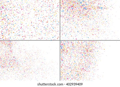 Colorful explosion of confetti. Vector illustration,eps 10.