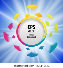 colorful explosion design template