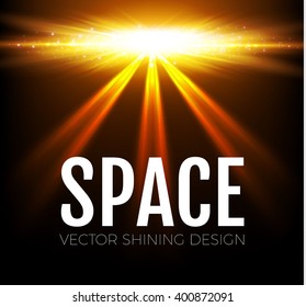 Colorful Explosion & Shining Spotlights. Vector illustration