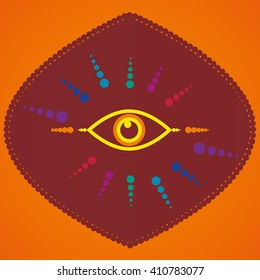 Colorful eye