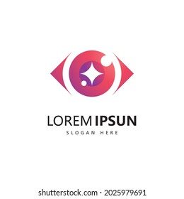 Colorful eye care  Health eye logo Template. Icon symbol