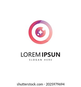 Colorful eye care  Health eye logo Template. Icon symbol