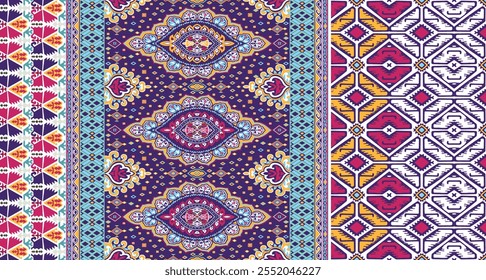 Colorful Eye catching repeat pattern design Vector illustration fabric ready to print 