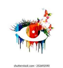 Colorful eye design