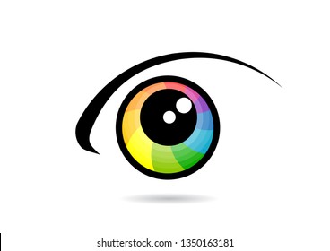 colorful eye icon