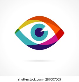 Colorful eye icon