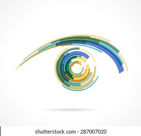 Colorful eye icon