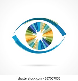 Colorful eye icon