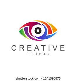 Colorful Eye Logo