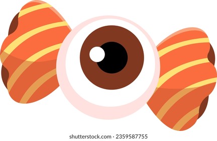 Colorful Eyeball Candies for a Spooky Halloween Isolated : A delightful assortment of vibrant and spooky eyeball lollipops, perfect for the Trick or Treat festivities of Halloween. A Sweet round candy