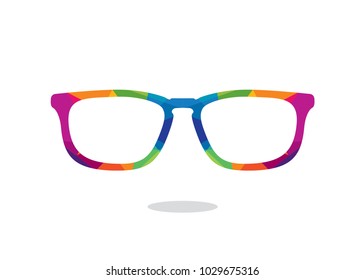 Colorful Eyeglasses Logo Design Template, Element Design, Vector Design