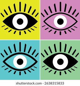 colorful eyes  big eyes ethnic 