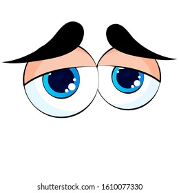Colorful  Eyes. Vector Isolated illustration on white background