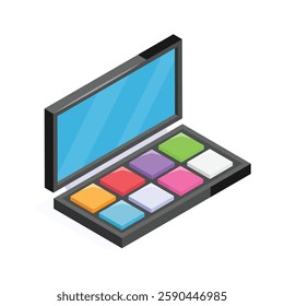 Colorful eyeshadow makeup palette for online shopping.
