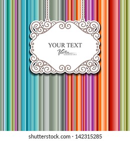 Colorful fabric background design, vector illustration