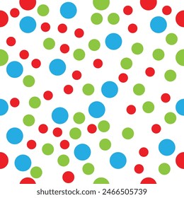 Fondo de Vector de patrón punteado de tela colorida