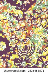 Colorful fabric patterns with effective floral motifs