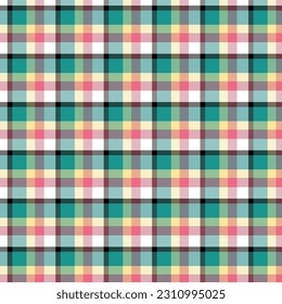 Colorful fabric plaid graphic vector