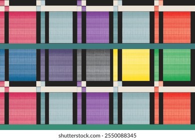 Colorful fabric texture seamless pattern art eps files