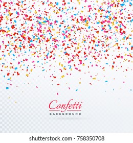 colorful falling confetti background design