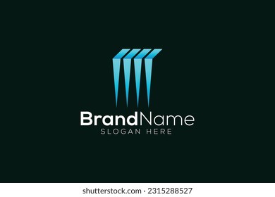 Colorful falls logo design template