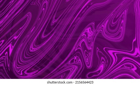 Colorful fantasy pattern with colorful wavy lines, shades of pink dan purple. Decorative surreal wave background. Vector hand drawn psychedelic abstract pattern.