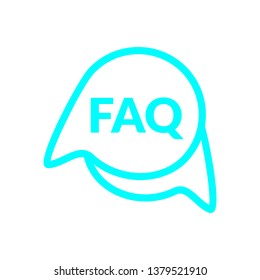 colorful FAQ icon