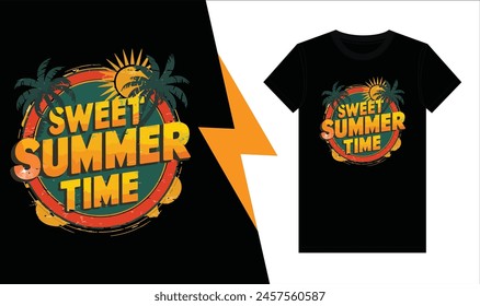 Colorful and fashionable summer t-shirt design for men and women.Custom t-shirt design.