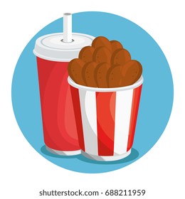 colorful fast food