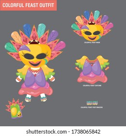 Colorful Feast Outfit character icon