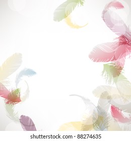 colorful feather background