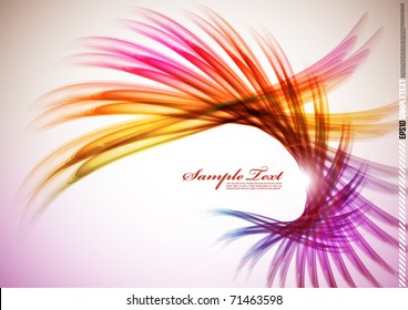 Colorful Feather Wave