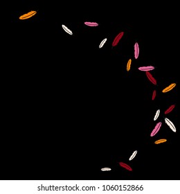 Colorful feathers. Prints of Colored feathers Design for Goods for Pets. Simple Pattern for Print, Logo or Poster. Vector Confetti Background.
