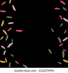 Colorful feathers. Prints of Colored feathers Design for Goods for Pets. Simple Pattern for Print, Logo or Poster. Vector Confetti Background.
