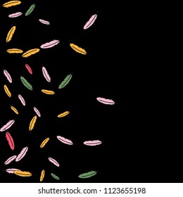 Colorful feathers. Prints of Colored feathers Design for Goods for Pets. Simple Pattern for Print, Logo or Poster. Vector Confetti Background.
