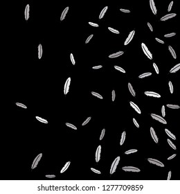 Colorful feathers. Prints of Colored feathers Design for Goods for Pets. Simple Pattern for Print, Logo or Poster. Vector Confetti Background.
