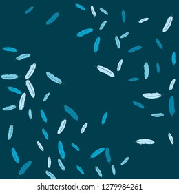 Colorful feathers. Prints of Colored feathers Design for Goods for Pets. Simple Pattern for Print, Logo or Poster. Vector Confetti Background.
