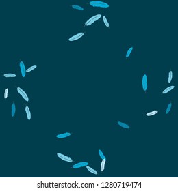 Colorful feathers. Prints of Colored feathers Design for Goods for Pets. Simple Pattern for Print, Logo or Poster. Vector Confetti Background.
