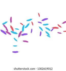 Colorful feathers. Prints of Colored feathers Design for Goods for Pets. Simple Pattern for Print, Logo or Poster. Vector Confetti Background.

