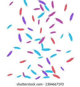 Colorful feathers. Prints of Colored feathers Design for Goods for Pets. Simple Pattern for Print, Logo or Poster. Vector Confetti Background.
