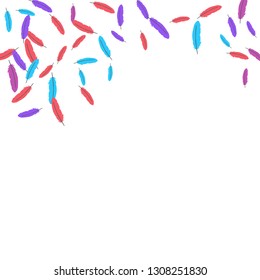 Colorful feathers. Prints of Colored feathers Design for Goods for Pets. Simple Pattern for Print, Logo or Poster. Vector Confetti Background.
