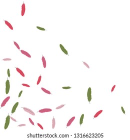 Colorful feathers. Prints of Colored feathers Design for Goods for Pets. Simple Pattern for Print, Logo or Poster. Vector Confetti Background.