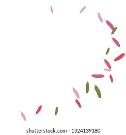 Colorful feathers. Prints of Colored feathers Design for Goods for Pets. Simple Pattern for Print, Logo or Poster. Vector Confetti Background.
