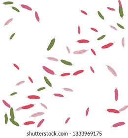Colorful feathers. Prints of Colored feathers Design for Goods for Pets. Simple Pattern for Print, Logo or Poster. Vector Confetti Background.
