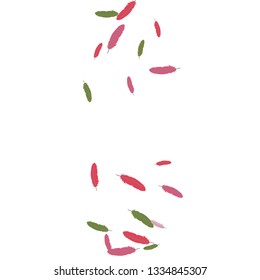Colorful feathers. Prints of Colored feathers Design for Goods for Pets. Simple Pattern for Print, Logo or Poster. Vector Confetti Background.
